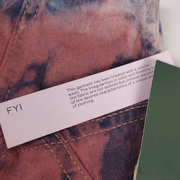 Wild Fable Tie Dye Seamed Denim Jean Skirt - Picture 3 of 9